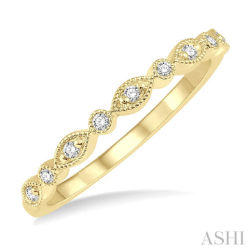 Diamond Milgrain Band